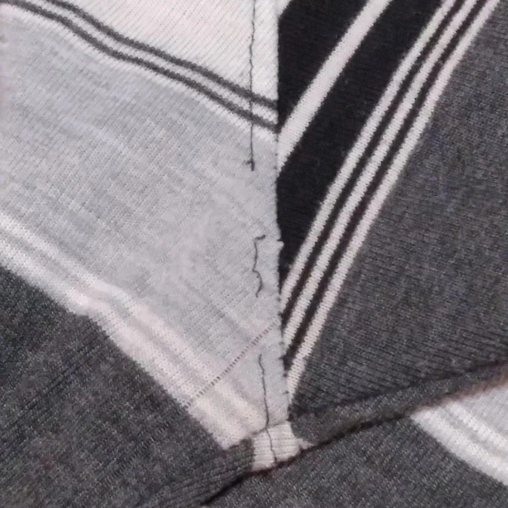 (#11) Men's Black and White Stripped Xtreme Gear Collar Shirt (Size 3XL) - Picture 7 of 12